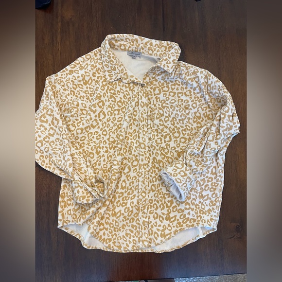 Leopard corduroy Shacket - Picture 1 of 1